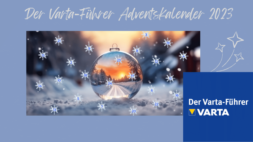 Der Varta-Führer-Adventskalender 2023 - täglich eine neue Überraschung