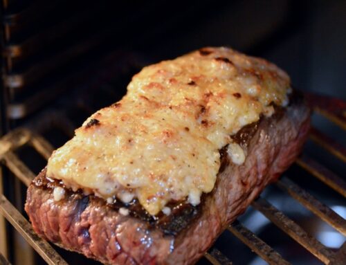 Flank Steak mit Parmesankruste