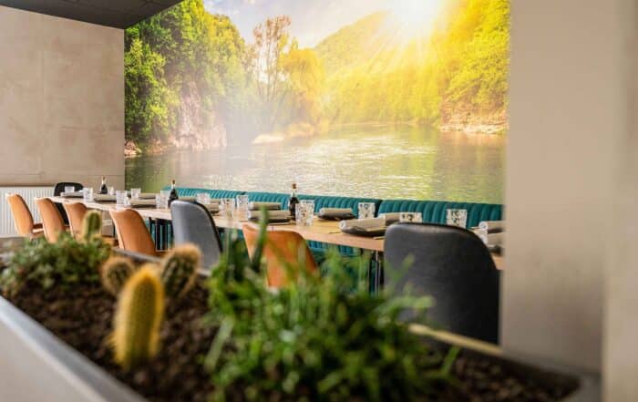 Restaurant Motz am Fluss Heiligenstadt, innen