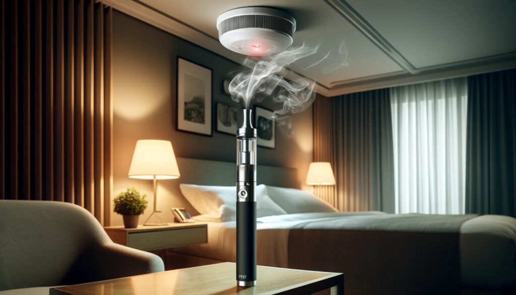 E-Zigaretten im Hotelzimmer | Reagieren Rauchmelder auf Dampf?