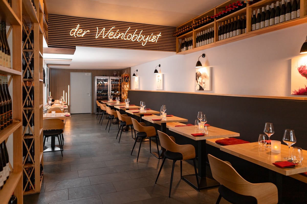 Restaurant Der Weinlobbyist Berlin, Gastraum