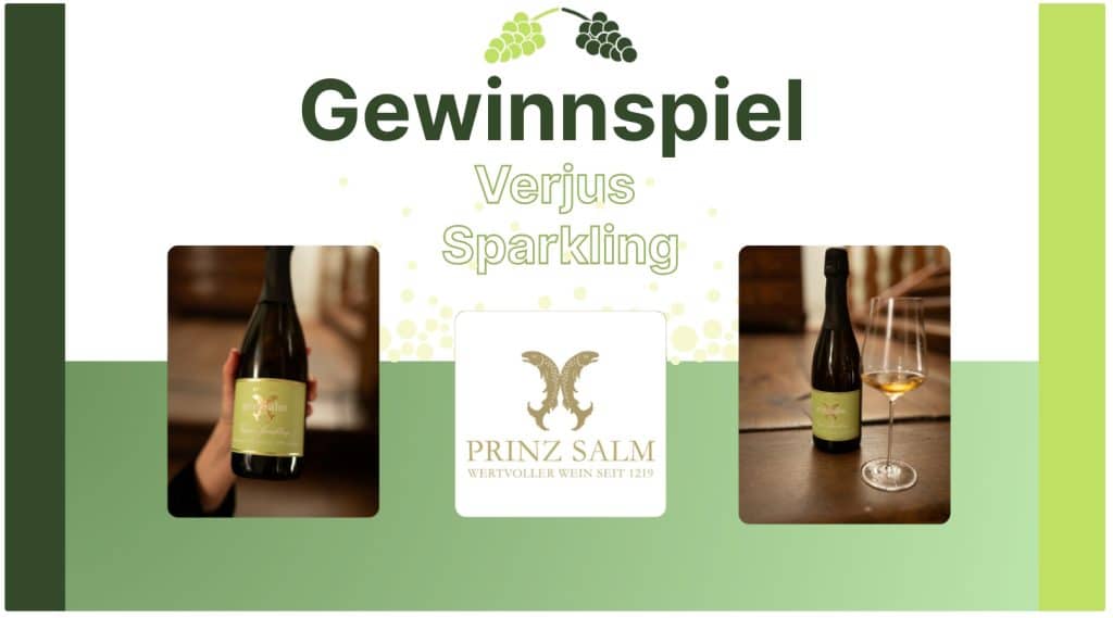 Gewinnen Sie 3 Flaschen Verjus Sparkling: 0% Alkohol - 100% Genuss