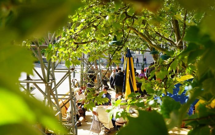 Neuer Biergarten im Grünen in München