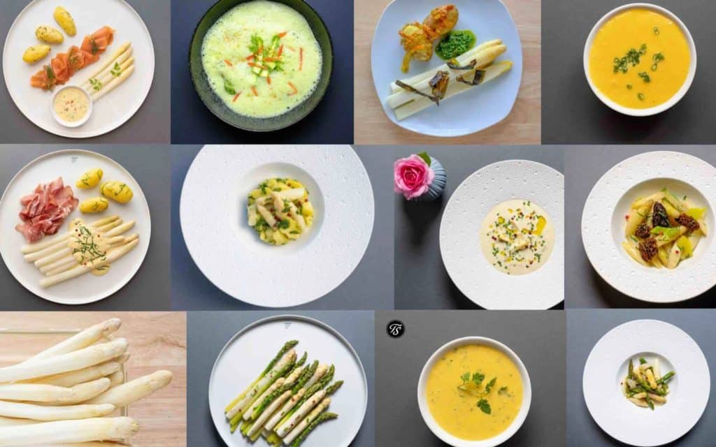 spargel-rezept-collage-schlussbild-thomas-sixt-fuer-varta Collage mit buten Tellern mit Spargelgerichten
