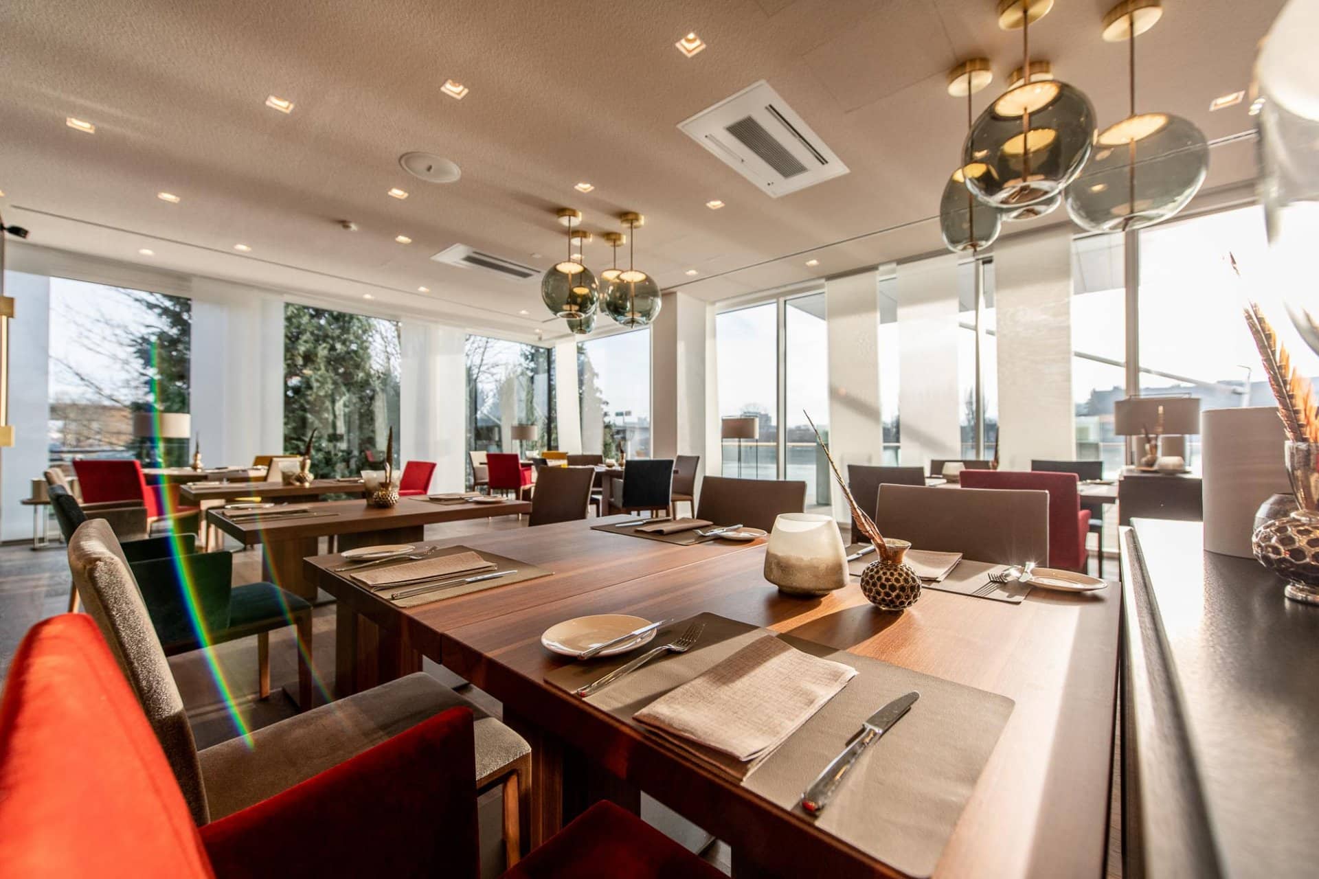 Restaurant Landgang mit Moselblick im Hotel Fährhaus Koblenz