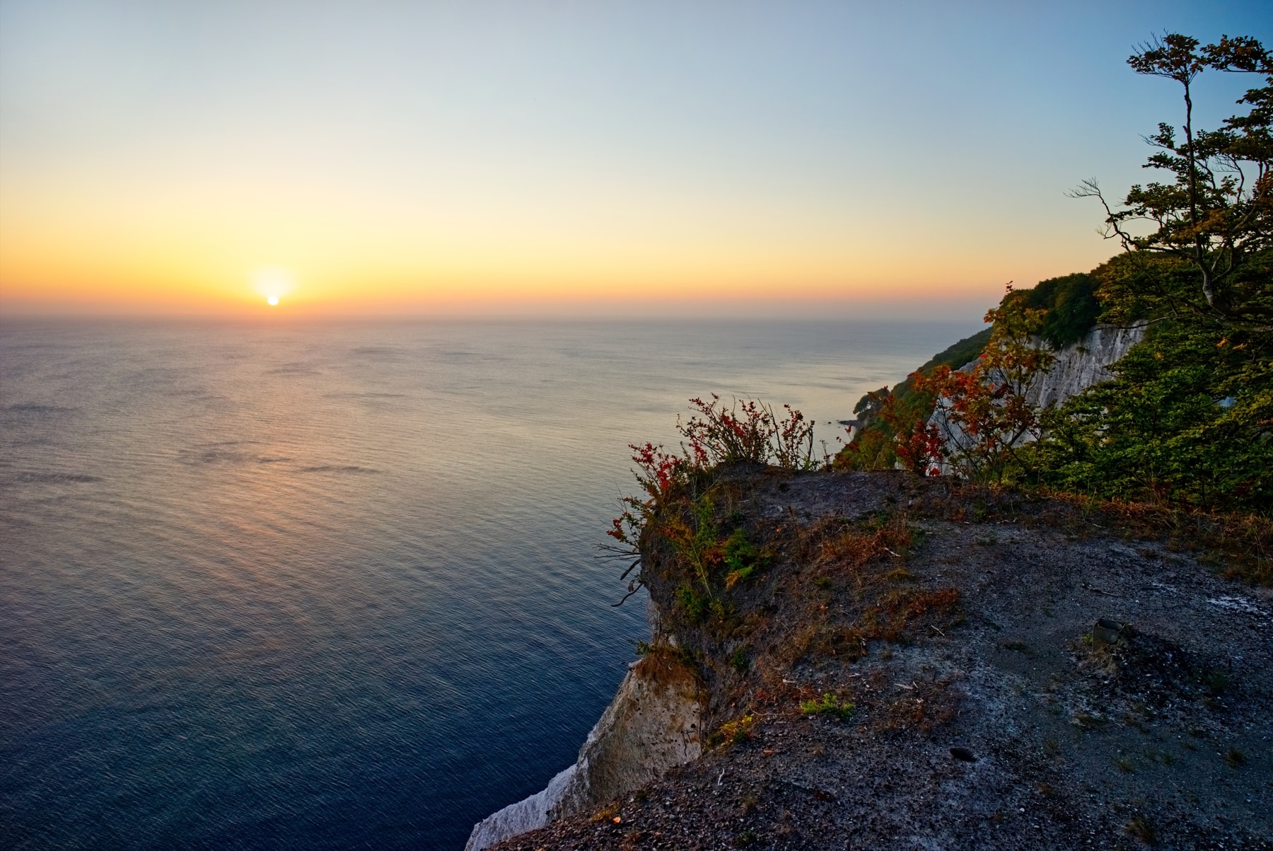 Sonnenaufgang - Kreidefelsen Rügen