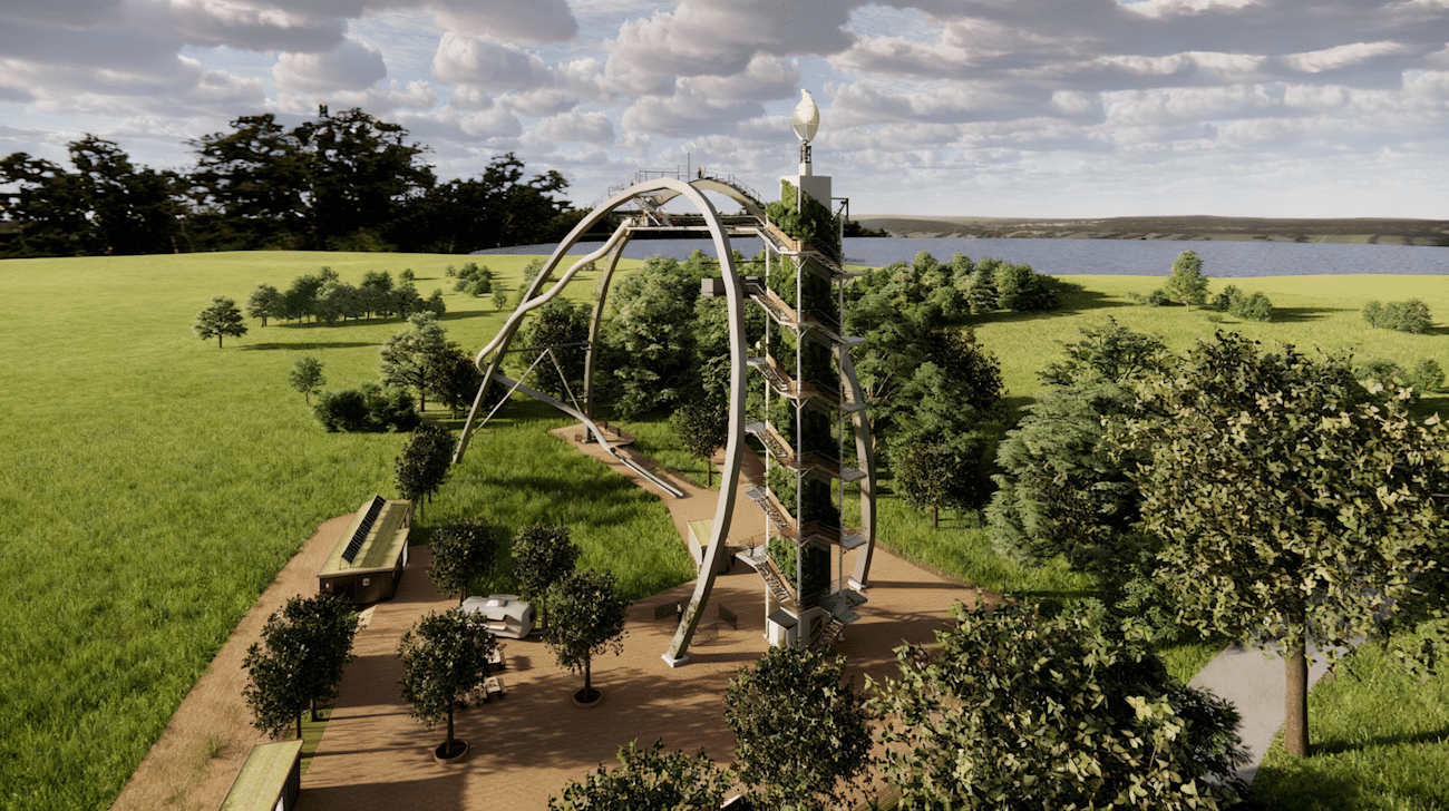SkyLoop am Steinhuder mit Blick auf das Wasser