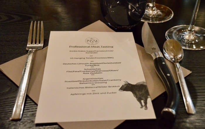Menü Professional Meat Tasting