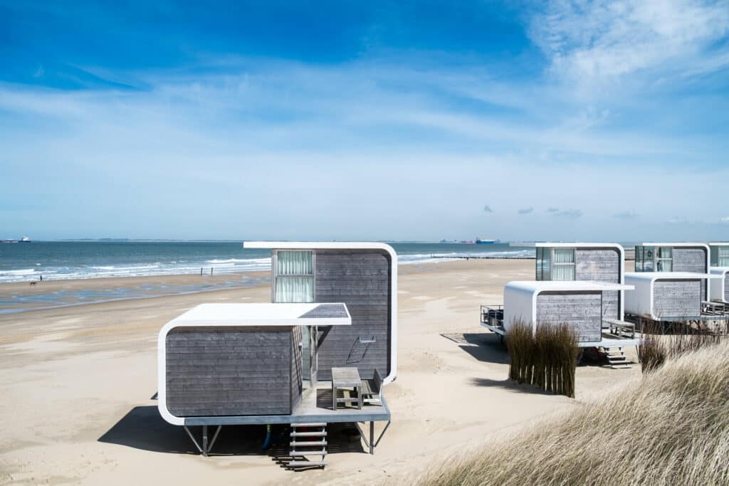 moderne Cottages in Strand in Zeeland