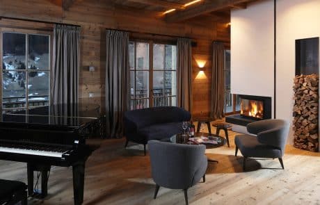 Chalet «Residence» Lech, Wohnzimmer Chalet «Residence» Lech, Wohnzimmer - Chalets Österreich