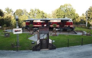 Lok-Hotel Wiesenburg, außen