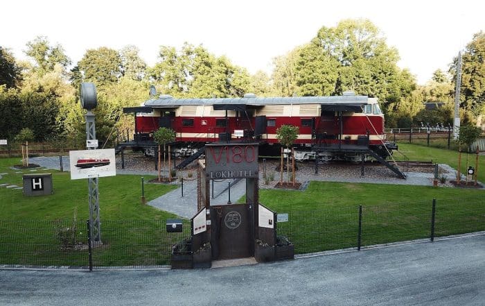 Lok-Hotel Wiesenburg, außen