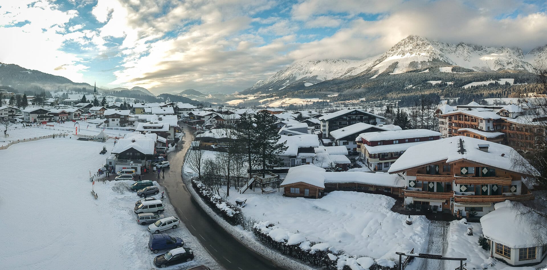 Ellmau in Tirol im Winter