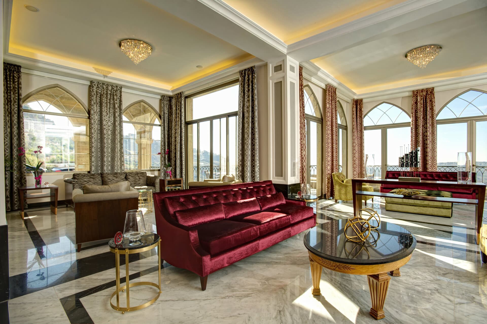 Stilvolles Hotelzimmer mit orientalischen Akzenten