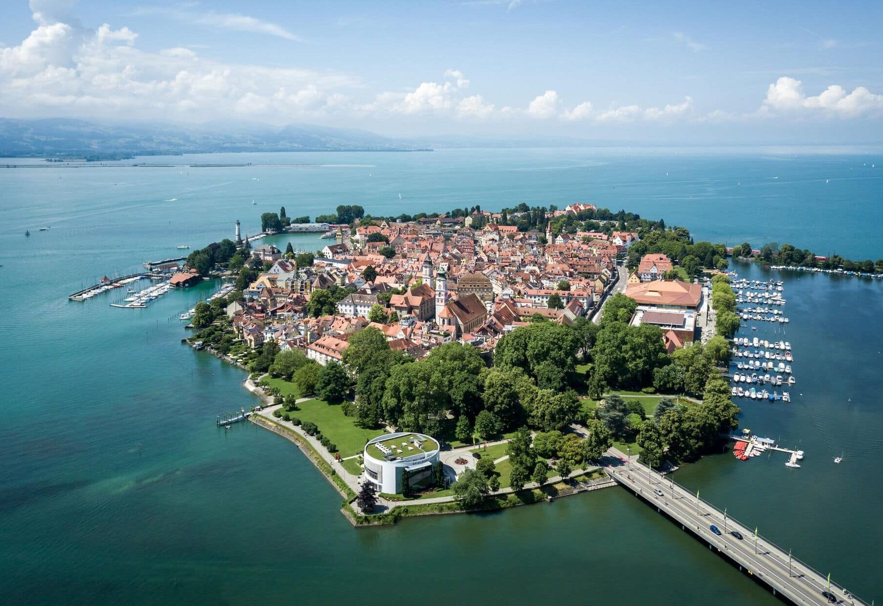 Blick auf Lindau am Bodensee
