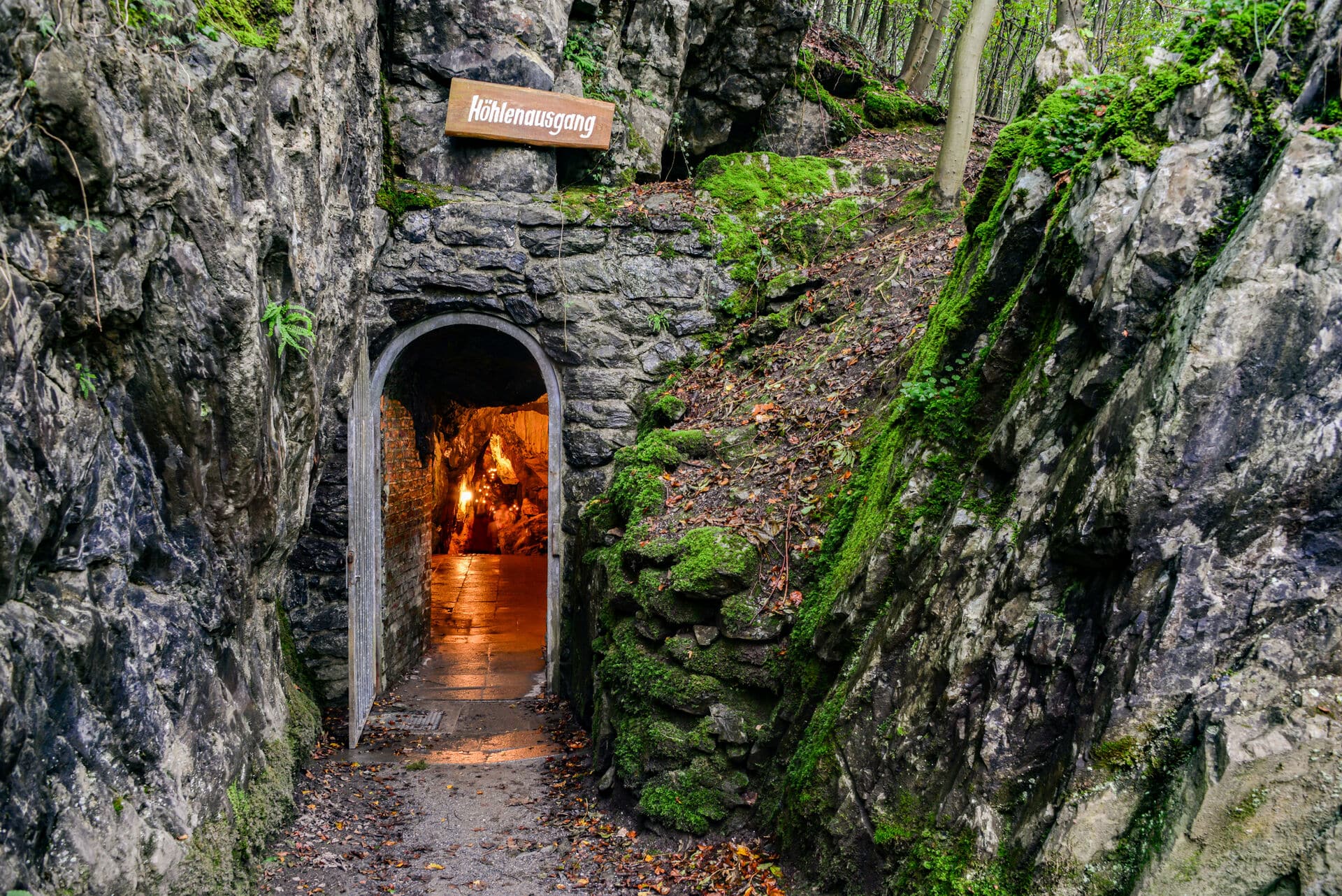 Bilsteinhöhle, Höhlenausgang