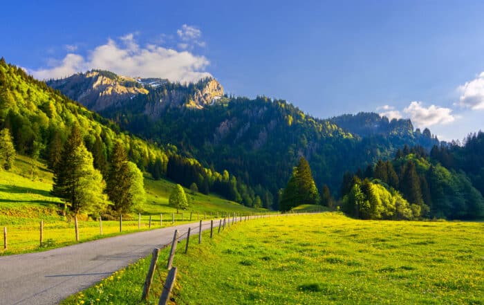 Landschaft im Allgäu - Wandertrilogie Allgäu