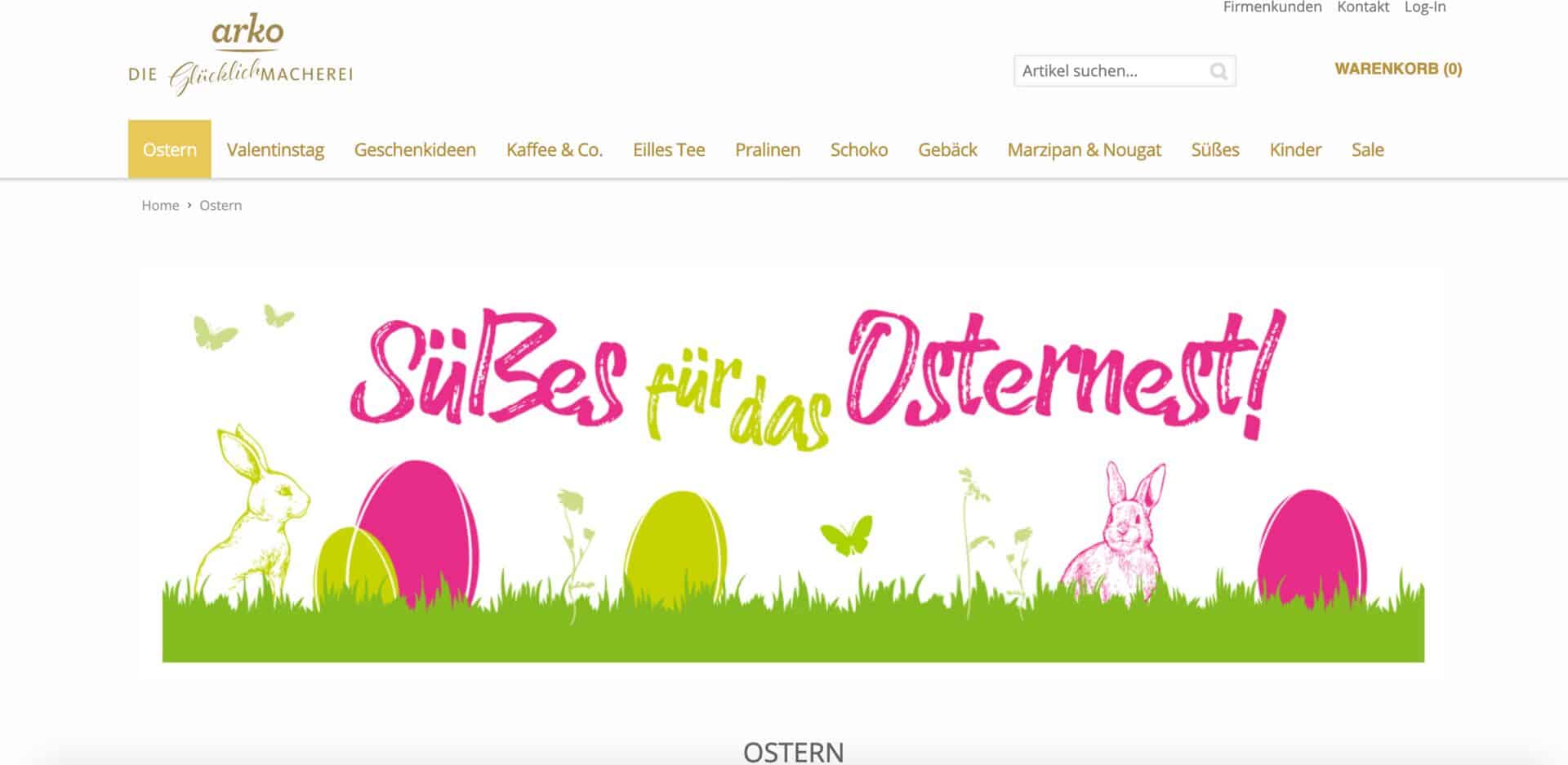 Online-Shops Ostern