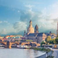 Blick auf Dresden mit der Frauenkirche