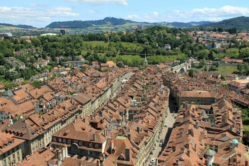 Bern Altstadt aus der Vogelperspektive