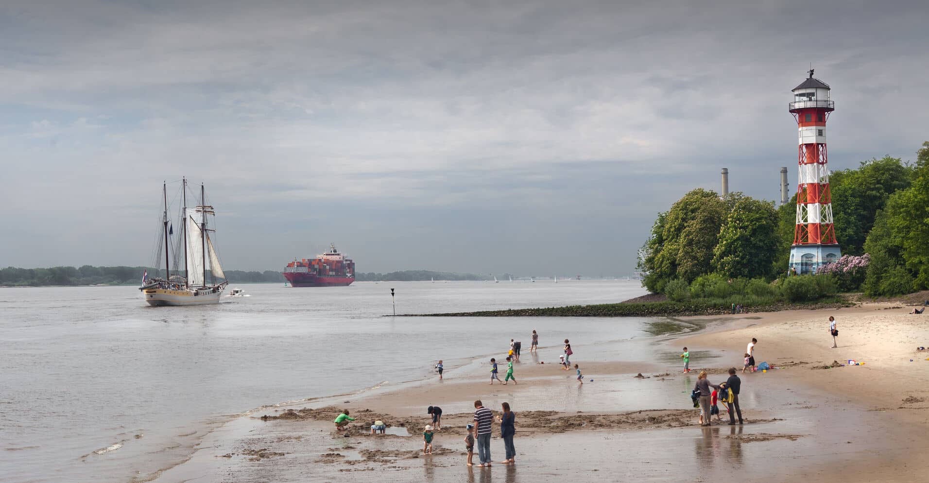 Falkensteiner Elbstrand in Hamburg