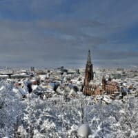 Freiburg im Breisgau im Winter - schlechtes Wetter in Freiburg