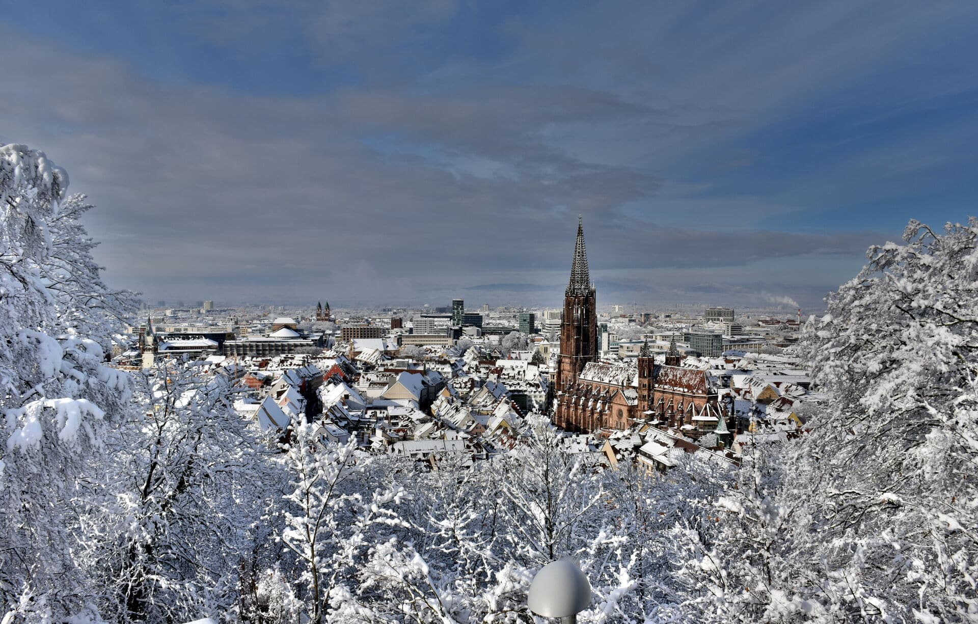 Freiburg im Breisgau im Winter - schlechtes Wetter in Freiburg