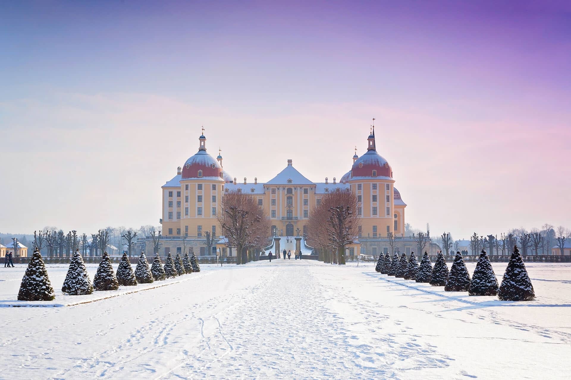 Schloss Moritzburg im Winter - Ausflugsziele im Advent
