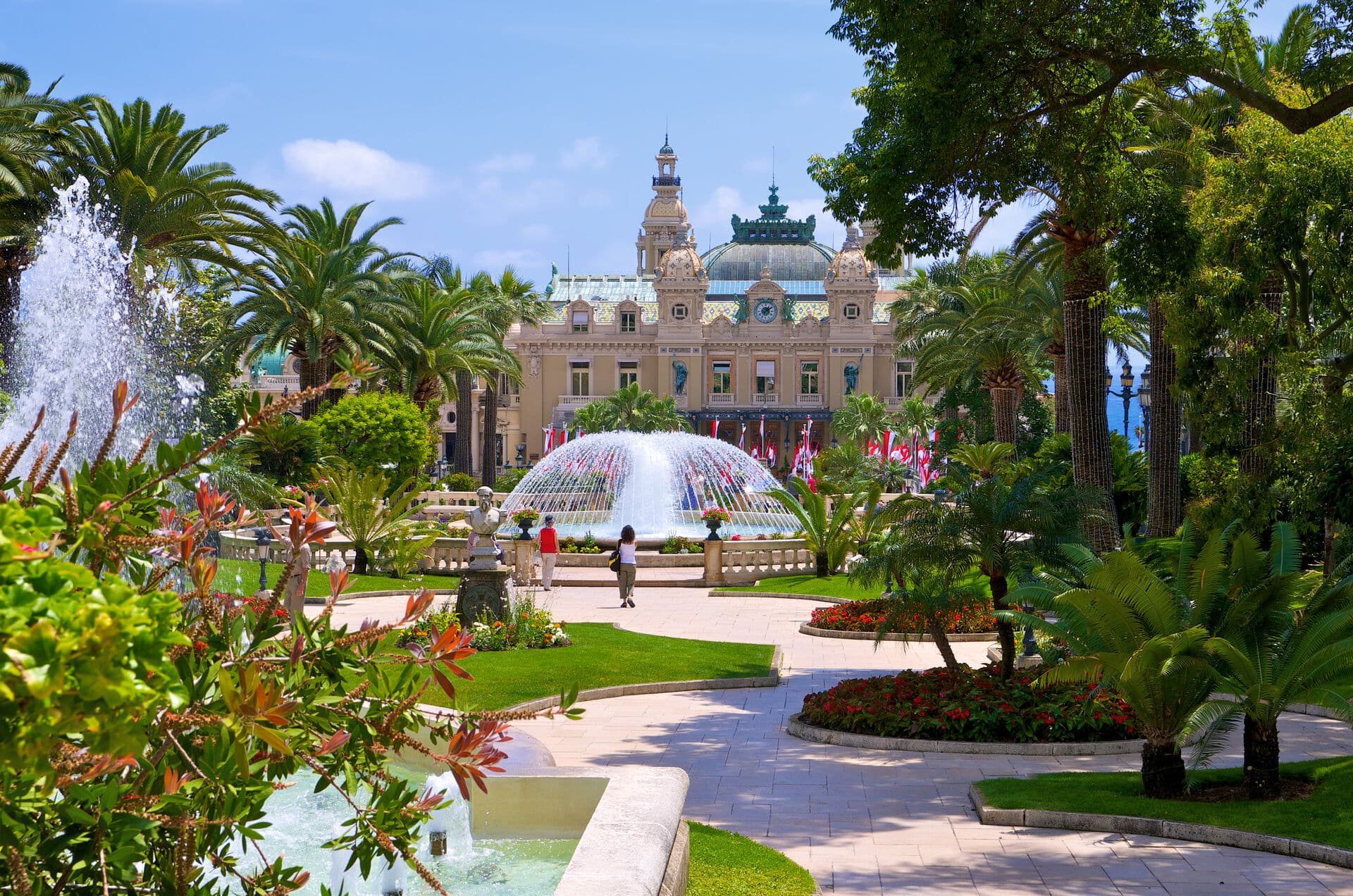 Park beim Casino in Monte Carlo