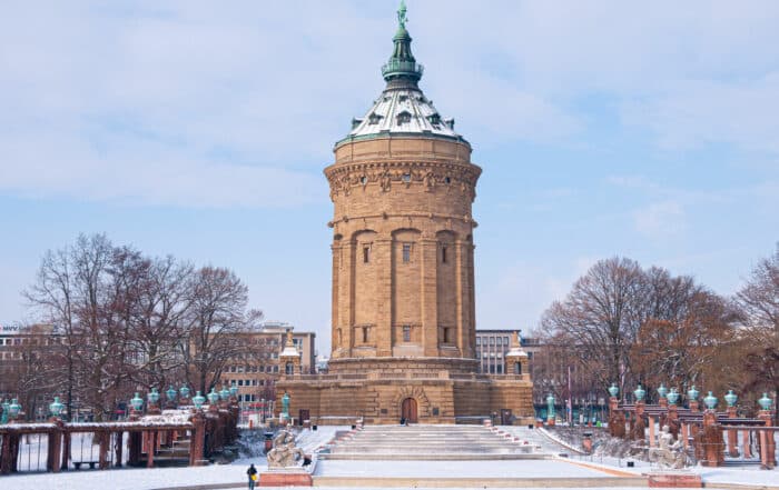 Mannheim im Winter - schlechtes Wetter in Mannheim