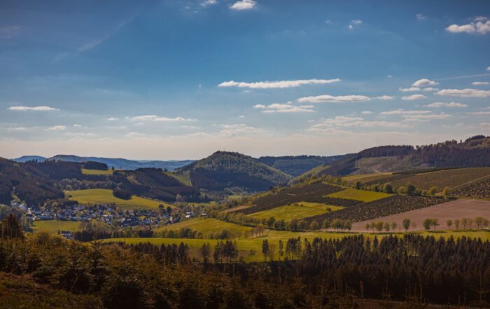 Landschaft bei Winterberg - Winterberger Hochtour