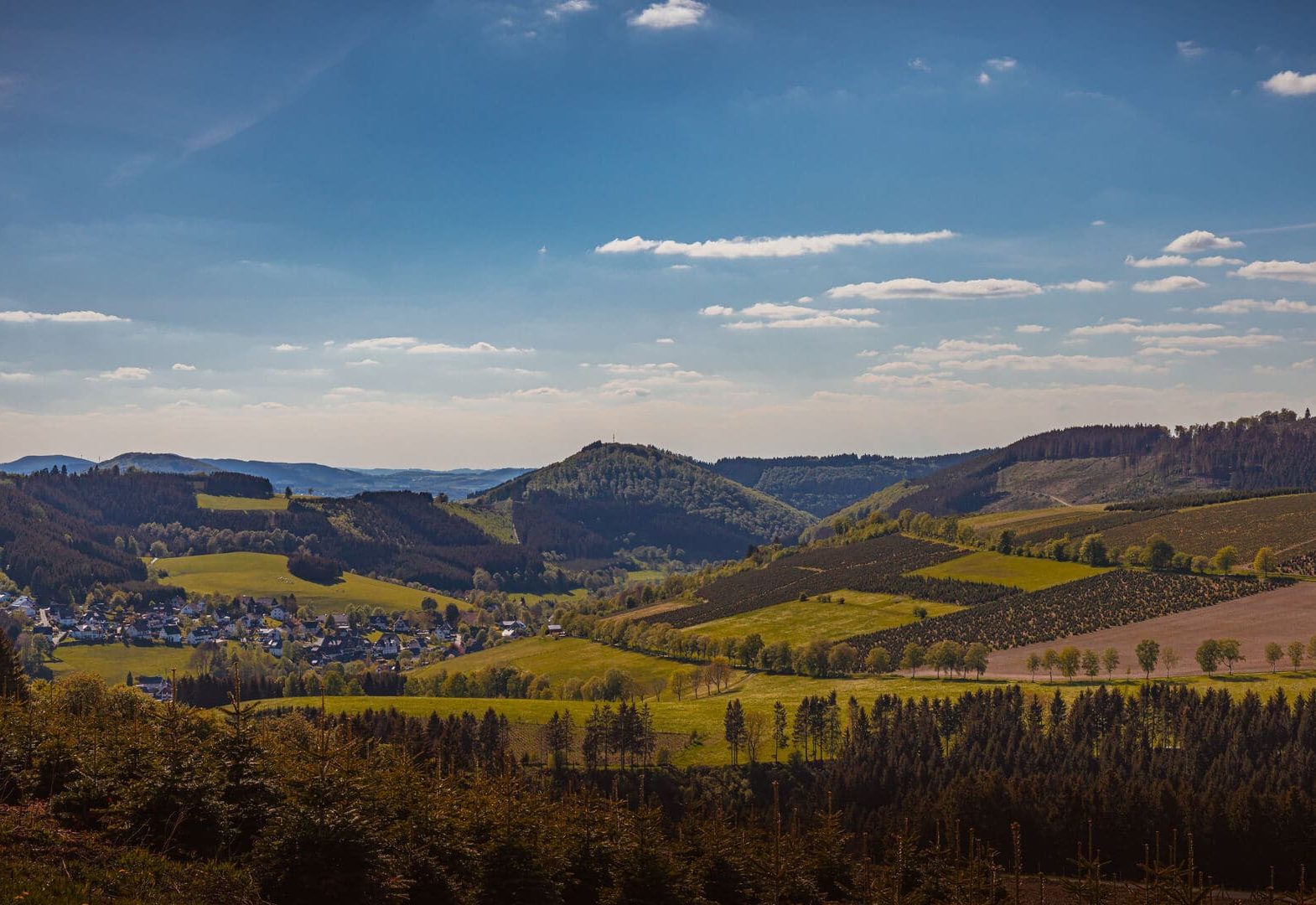 Landschaft bei Winterberg - Winterberger Hochtour