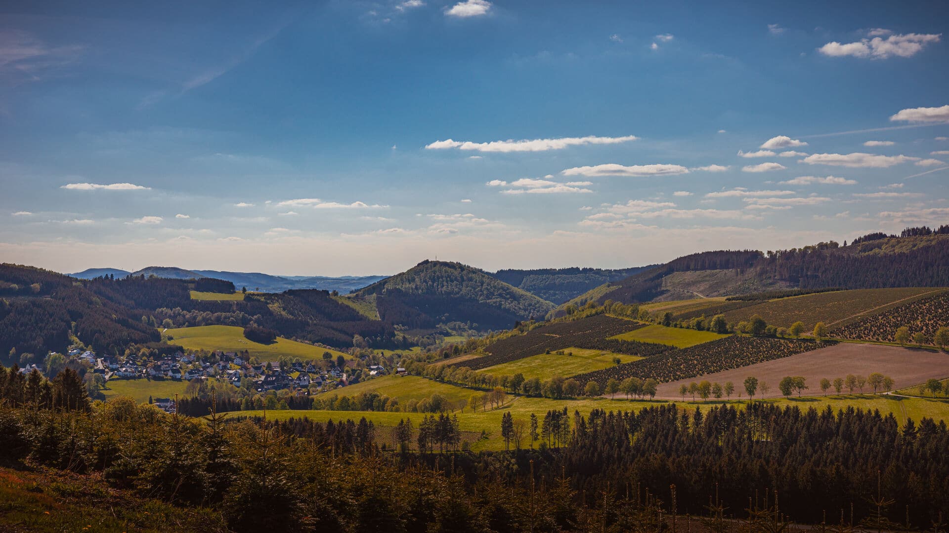 Landschaft bei Winterberg - Winterberger Hochtour