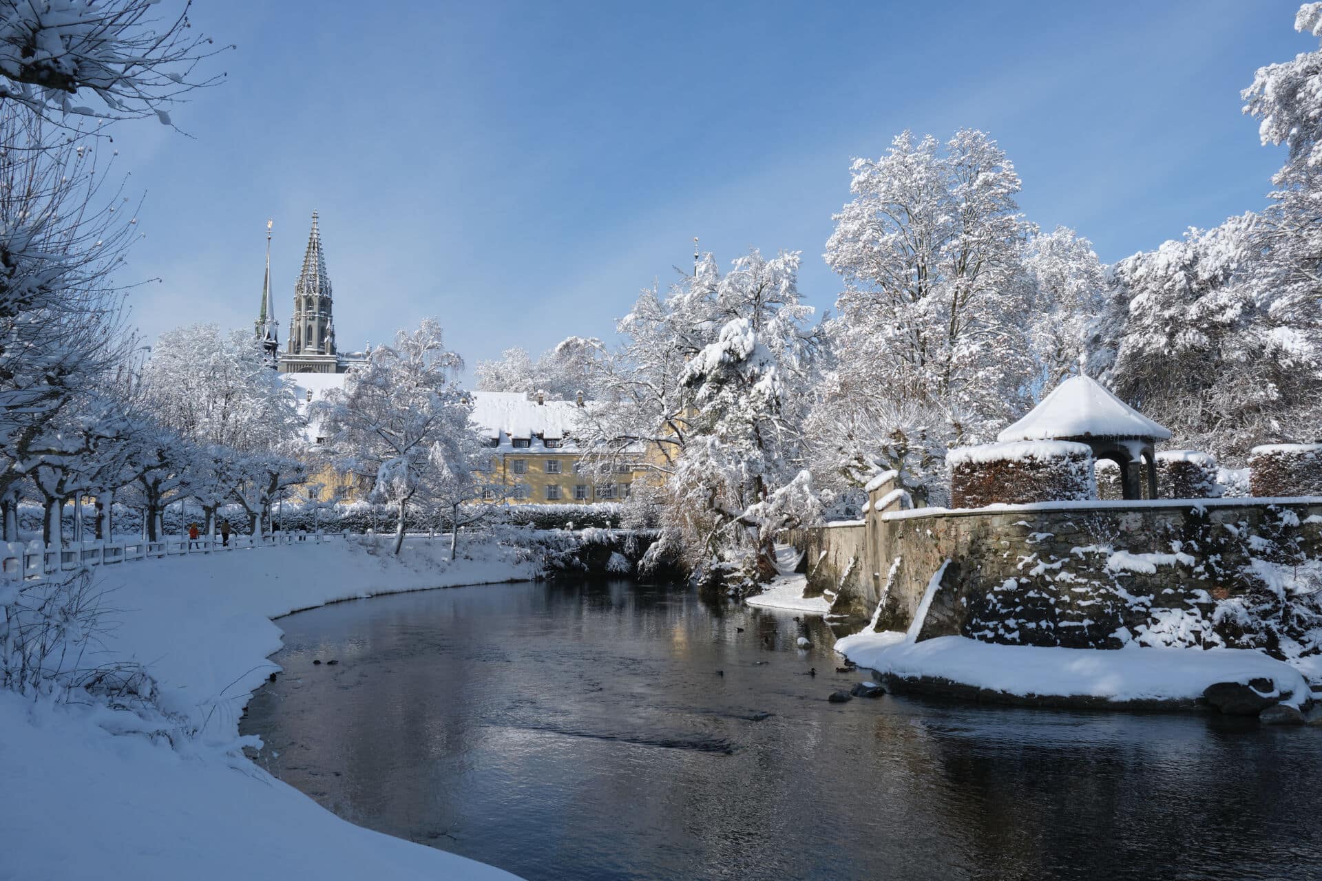 Konstanz im Winter - schlechtes Wetter in Konstanz