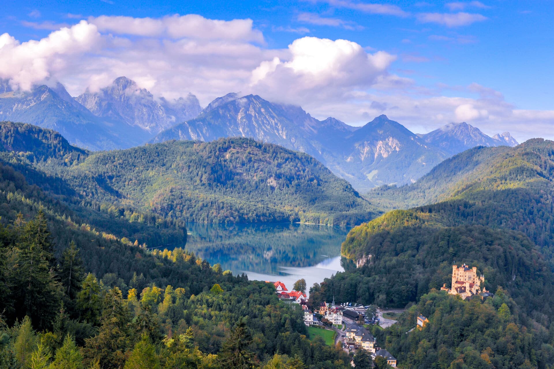 Das Schwangau mit Schloss