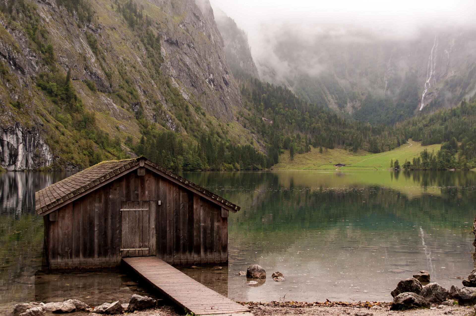 Bootshaus am Obersee nahe Königssee