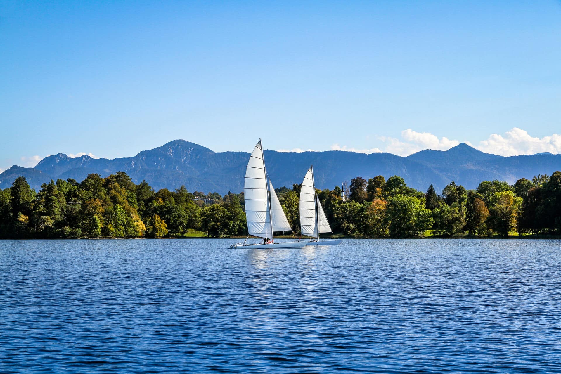 Segelboote auf dem Staffelsee