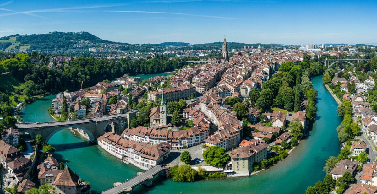 Berner Alstadt aus der Vogelperspektive