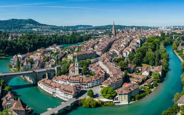 Berner Alstadt aus der Vogelperspektive