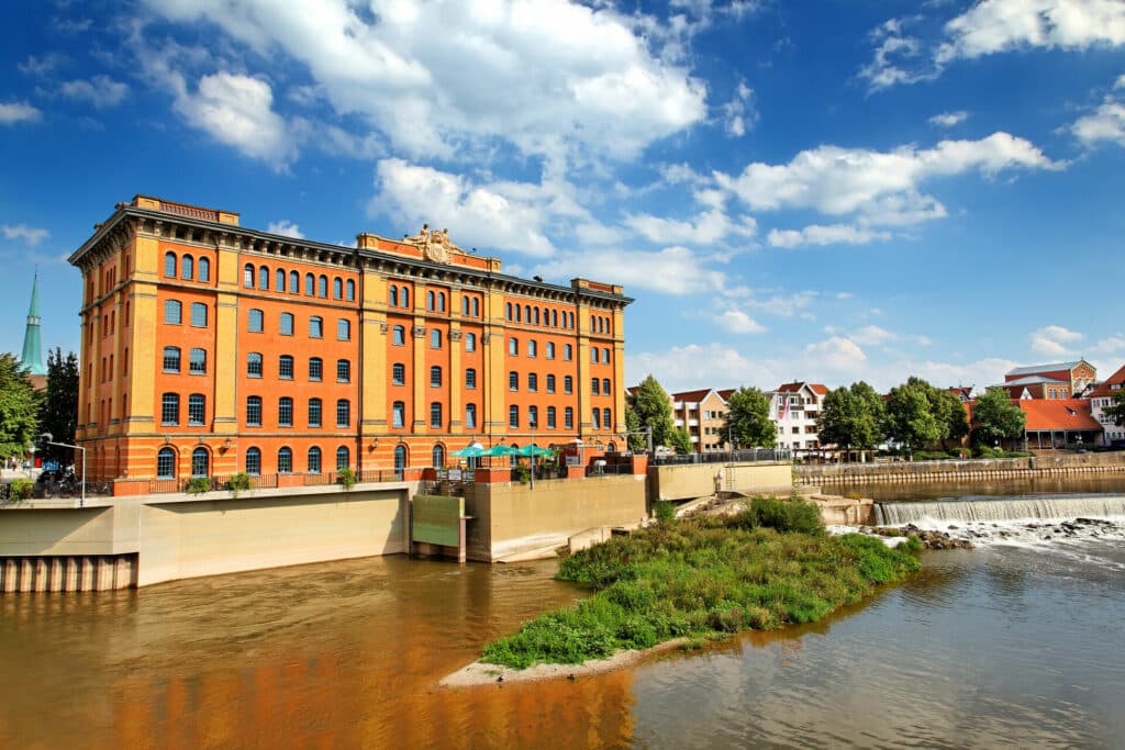 Die Pfortmühle in Hameln, Deutschland