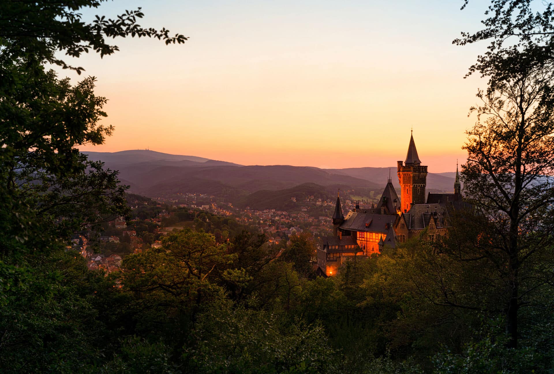 Schloss und Blick auf Wernigerode -